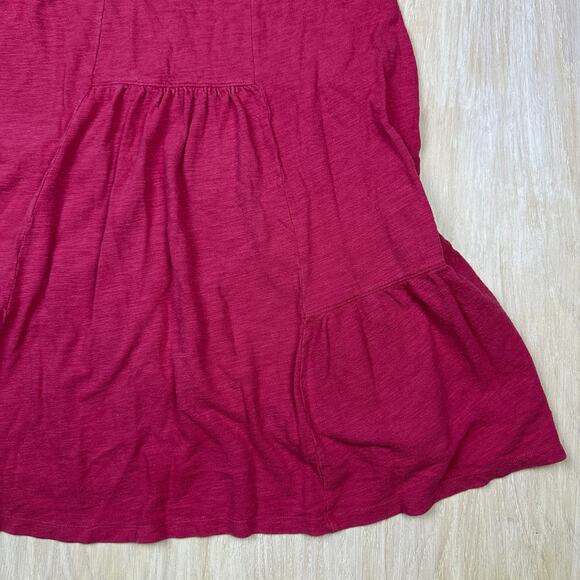 Anthropologie Saturday Sunday Kathie Flounced Knit Ruffle Hem Mini Dress Medium - Picture 3 of 16